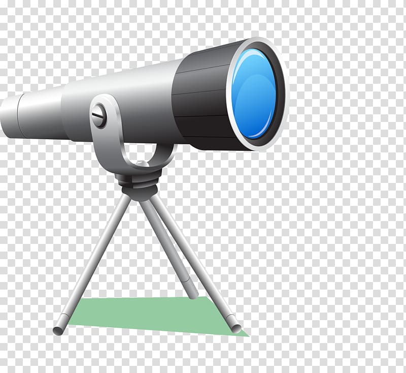 Science Illustration, Silver Astronomical Telescope transparent background PNG clipart