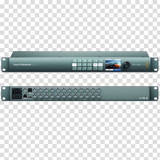 Blackmagic Design VHUBSMART6G Serial digital interface Video router, route query transparent background PNG clipart