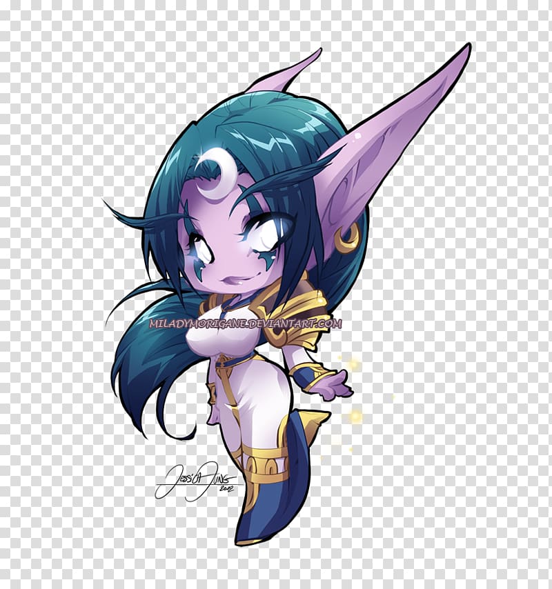 World of Warcraft Night Elf Drawing Chibi Art, world of warcraft transparent background PNG clipart