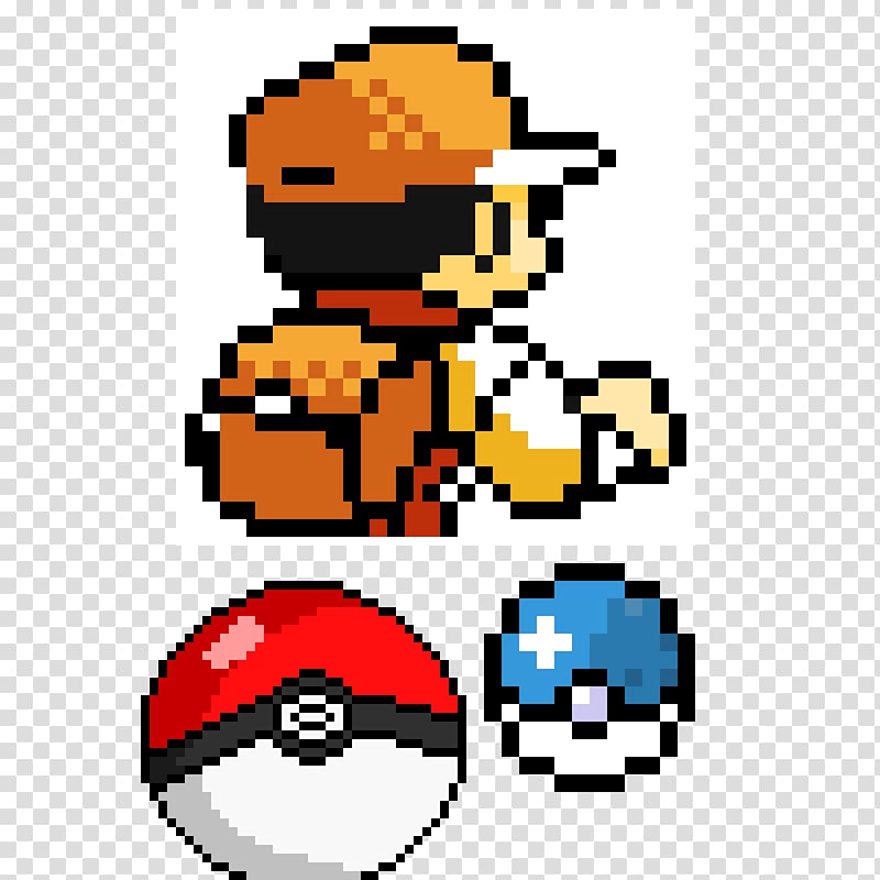 Pokémon Red and Blue Pokémon Yellow Sprite Ash Ketchum, 8 bit character transparent background PNG clipart