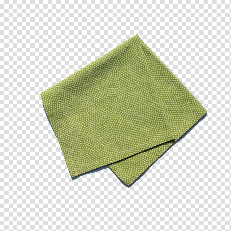 green polka-dot blanket, Cloth Napkins Towel Linens Place Mats, Napkin transparent background PNG clipart