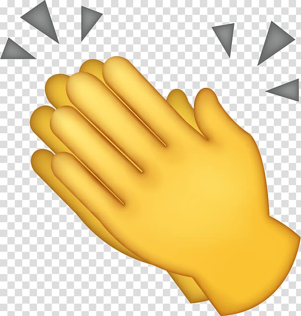 clapping hands illustration, Clapping Emoji Applause Emoticon, applause transparent background PNG clipart