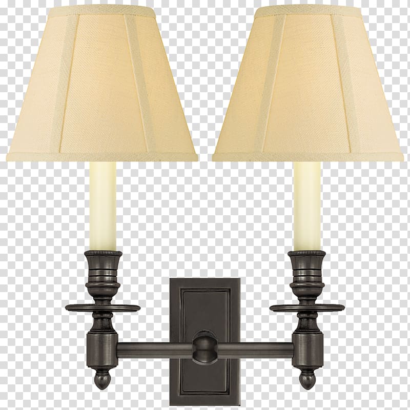 Sconce Lighting Bronze Brass, double twelve posters shading material transparent background PNG clipart