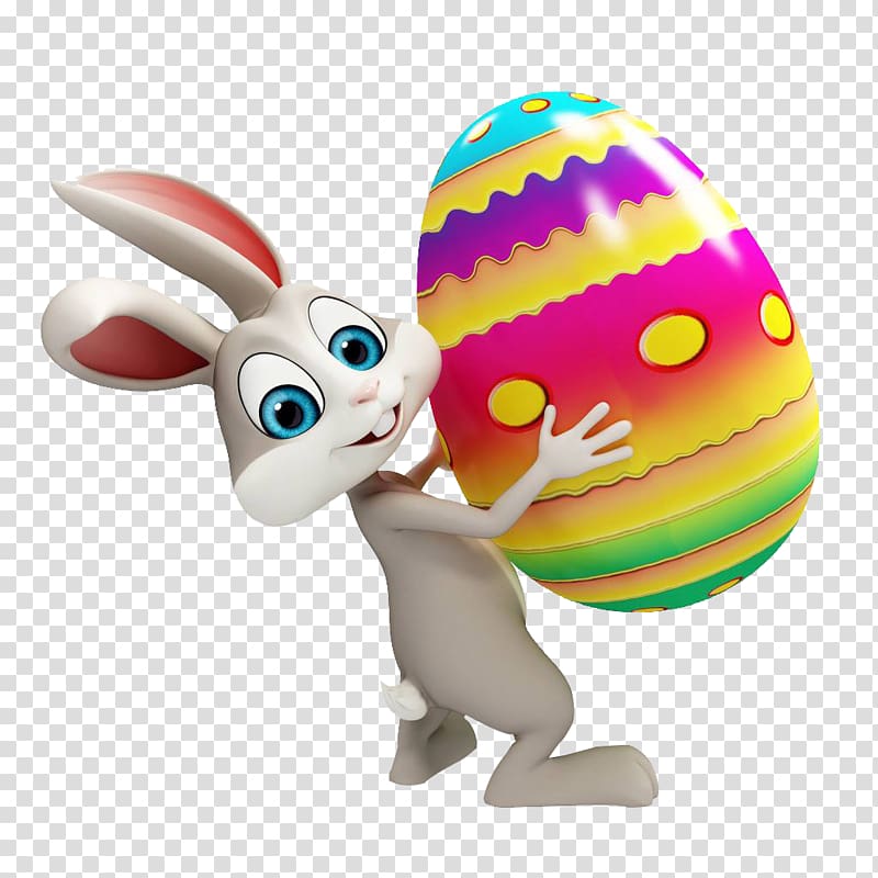 Easter Bunny Egg hunt Easter egg , Easter eggs with eggs transparent  background PNG clipart