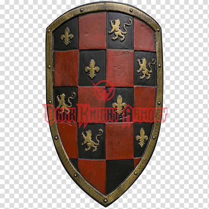 Kite shield Live action role-playing game Weapon Historical reenactment, red shield transparent background PNG clipart
