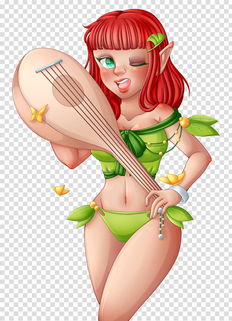 Pin-up girl Fairy Cartoon Figurine, Fairy transparent background PNG clipart