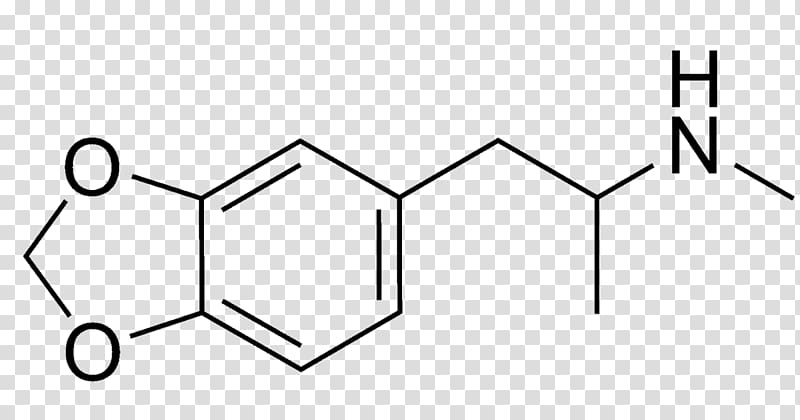Chemical structure MDMA Methylbenzodioxolylbutanamine Drug, mdma transparent background PNG clipart