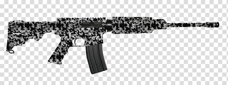 Rifle Firearm Minute of arc DPMS Panther Arms Weapon, Camoflauge transparent background PNG clipart