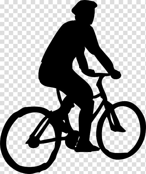Bicycle Cycling Silhouette , Rad transparent background PNG clipart