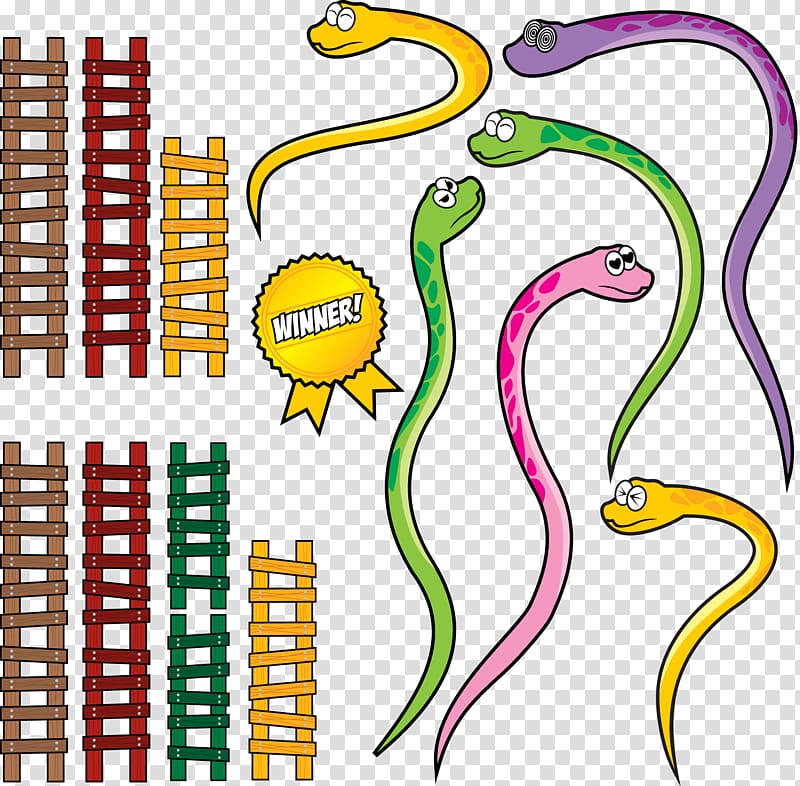 multicolored snakes and ladders illustration, Snakes and Ladders Set , snake transparent background PNG clipart