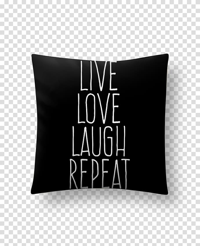 T-shirt Spreadshirt Throw Pillows Cushion Brand, Live Laugh Love transparent background PNG clipart