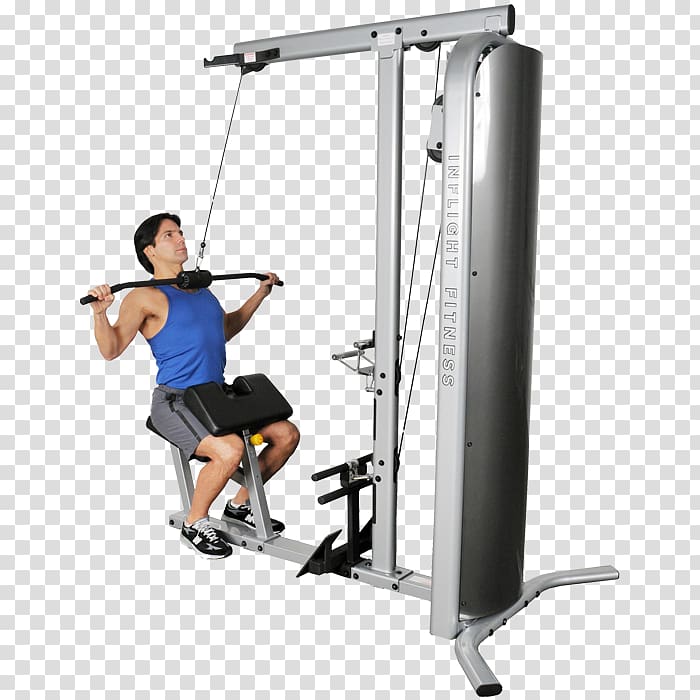 Pulldown exercise Fitness Centre Exercise machine Exercise equipment Biceps curl, arm transparent background PNG clipart