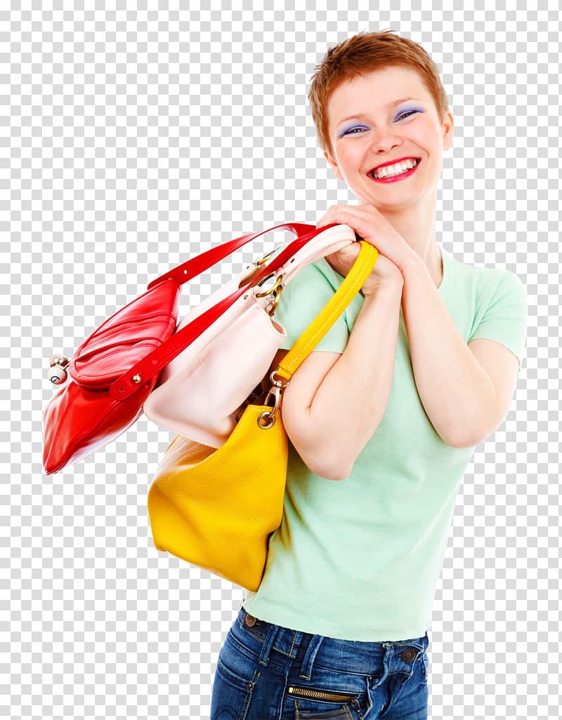 Handbag Tote bag Messenger bag, Fashion Woman Holding Handbags transparent background PNG clipart