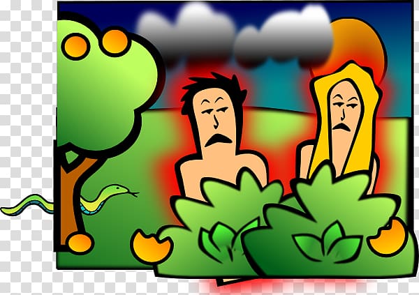 Garden of Eden Adam and Eve , Awful transparent background PNG clipart