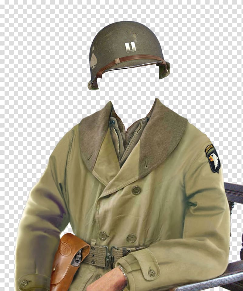 Second World War Normandy landings Military uniform Soldier, military transparent background PNG clipart