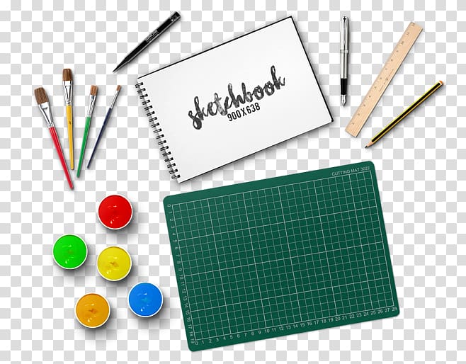painting Pen, A plan view of the drawing tools transparent background PNG clipart