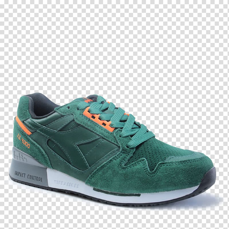 Sneakers Skate shoe Diadora Sportswear, green jungle transparent background PNG clipart