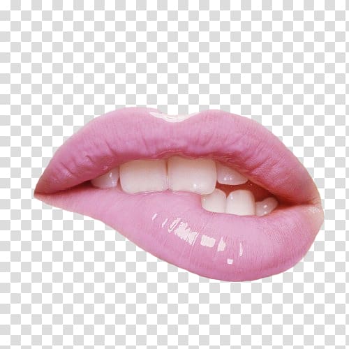 lip biting poster, Lip balm Mouth, Sexy Lips transparent background PNG clipart