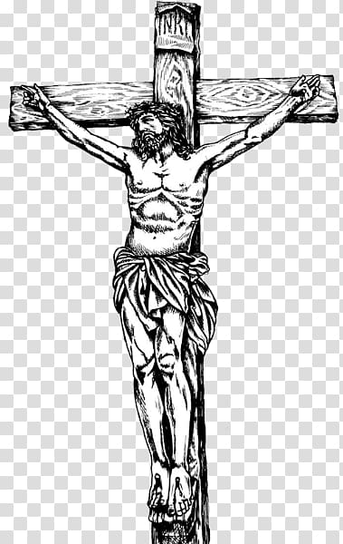 crucifix sketch, Cross Jesus Illustration transparent background PNG clipart