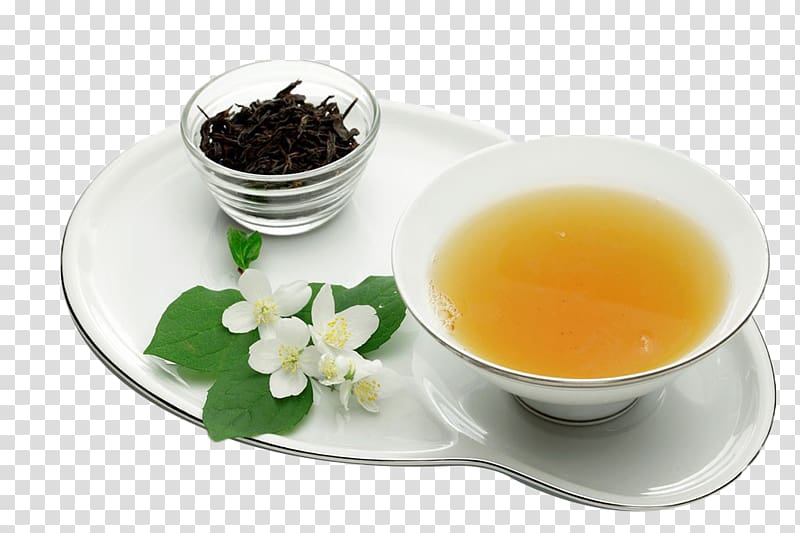 Flowering tea Hu014djicha Arabian jasmine Green tea, Jasmine tea drink transparent background PNG clipart
