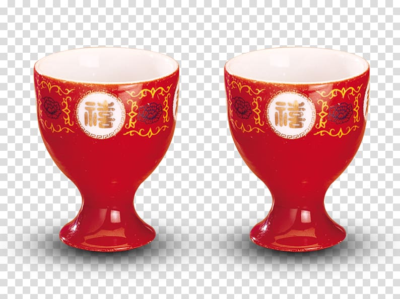 u5a5au5ac1u793cu4eea Chinese marriage Wedding, Red wine glass hi word creative transparent background PNG clipart