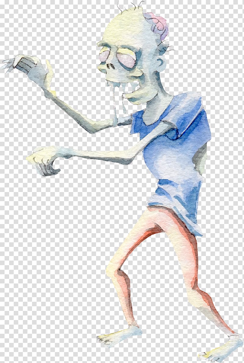 Halloween Jiangshi Ghost, Zombie transparent background PNG clipart