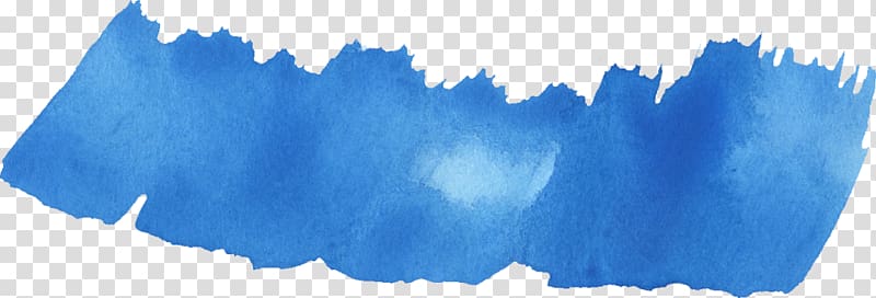 Pinceau à aquarelle Watercolor painting, Blue watercolor Brush transparent background PNG clipart