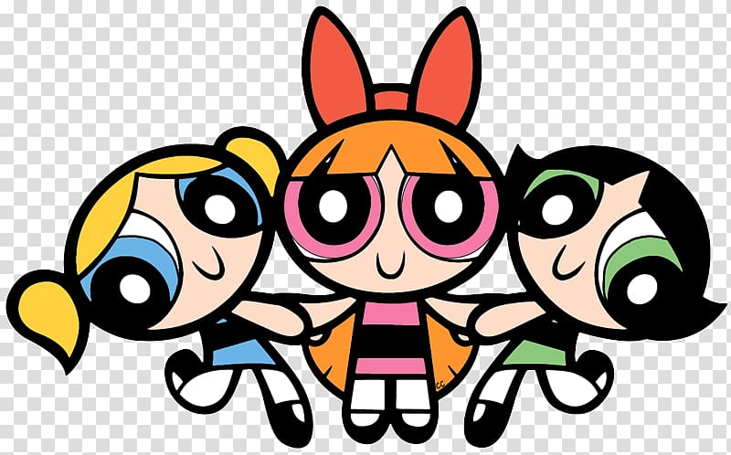 Cartoon Network Blossom, Bubbles, and Buttercup Professor Utonium Animated series, the powerpuff girls logo transparent background PNG clipart