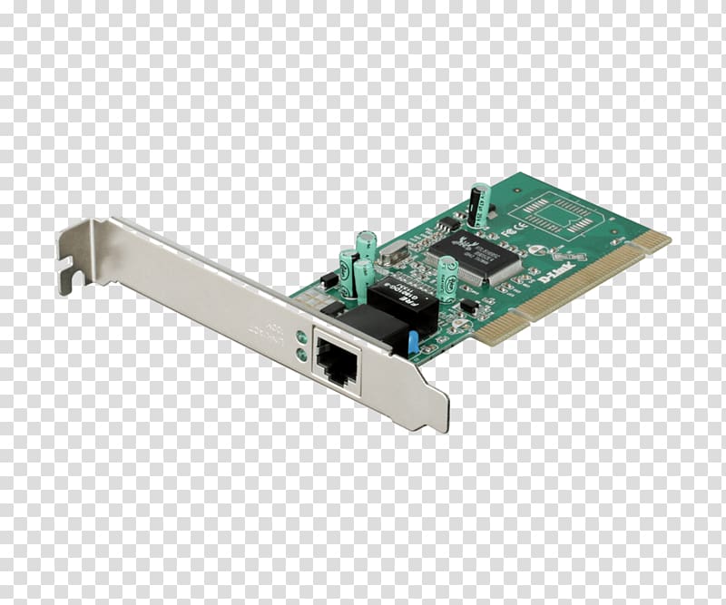 Conventional PCI Network Cards & Adapters Gigabit Ethernet D-Link DGE-528T Network adapter, PCI, others transparent background PNG clipart