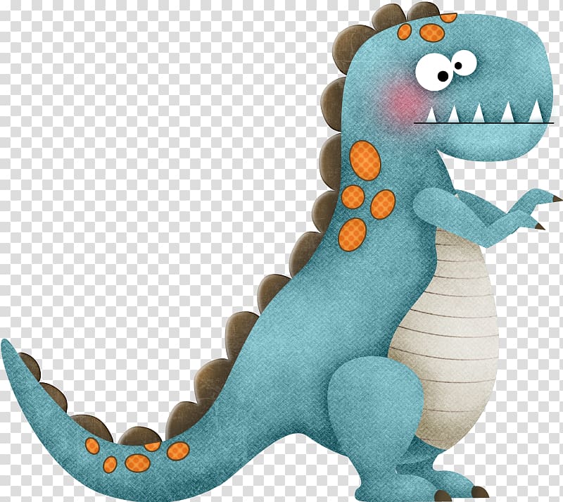 teal and brown tyrannosaurus rex illustration, Dinosaur Cartoon, Cute little dinosaur transparent background PNG clipart