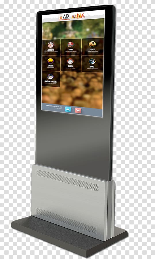 Interactive Kiosks Multimedia Display advertising, design transparent background PNG clipart
