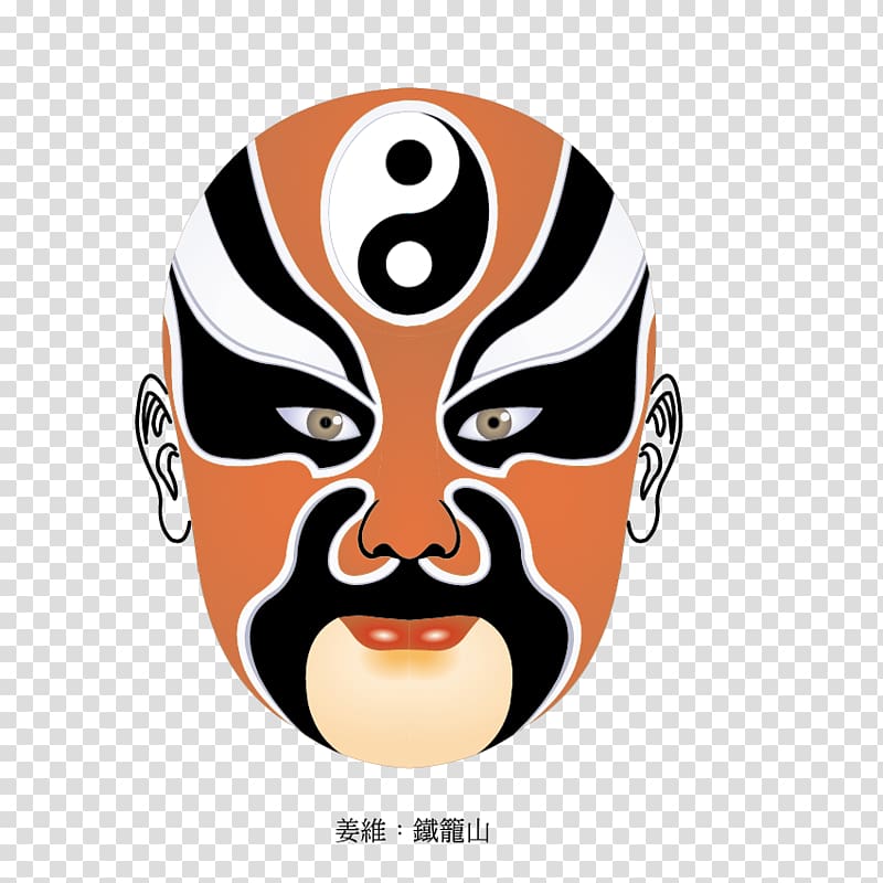 China The Phantom of the Opera Mask Chinese opera Peking opera, Facebook material transparent background PNG clipart