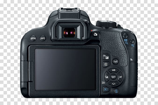 Canon EOS 800D Canon EOS 750D Canon EOS 80D Digital SLR Canon EF-S 18–55mm lens, Canon EOS transparent background PNG clipart