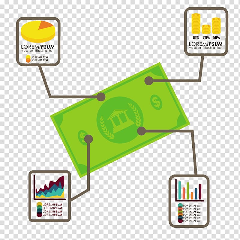 Infographic Information Illustration, banknote transparent background PNG clipart