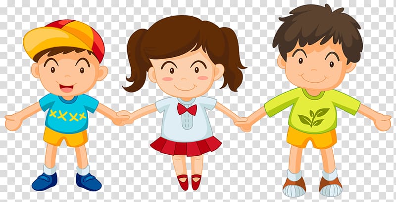 Child Illustration, Three children transparent background PNG clipart
