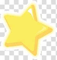 yellow star transparent background PNG clipart
