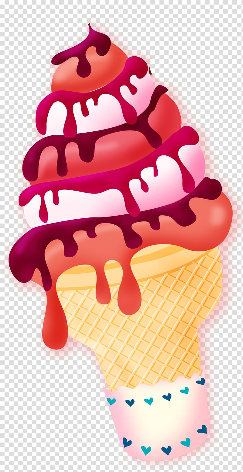 Ice cream cake Milkshake Ice cream cone, Illustration ice cream transparent background PNG clipart