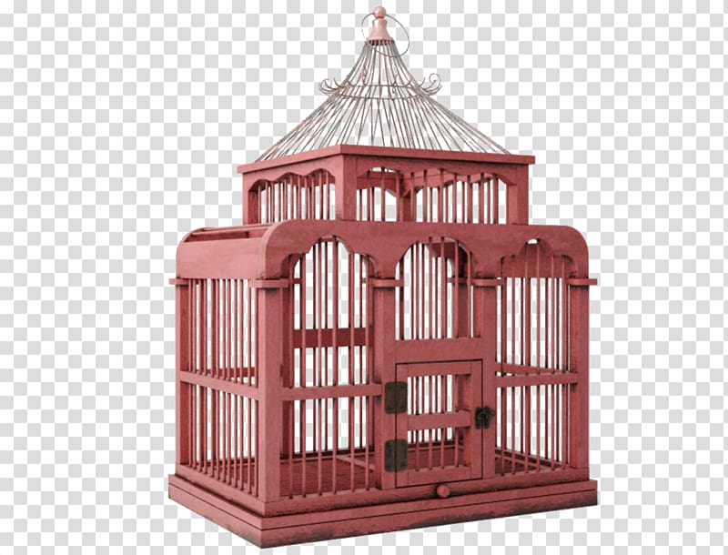 Cage Red 3D computer graphics, Red Castle iron cage transparent background PNG clipart