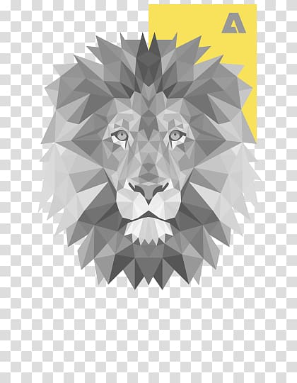 Lionhead rabbit T-shirt Tiger Polygon, lion transparent background PNG clipart