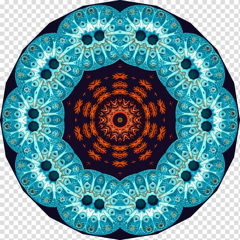 Pensare per immagini: tra scienza e arte Electric blue Cobalt blue Teal Kaleidoscope, others transparent background PNG clipart