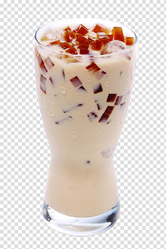 Bubble tea Nata de coco Milk Gelatin dessert, Fruit tea transparent background PNG clipart