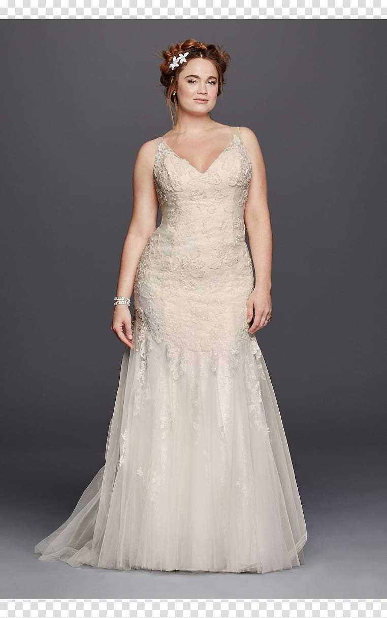 Wedding dress David\'s Bridal Neckline, dress transparent background PNG clipart