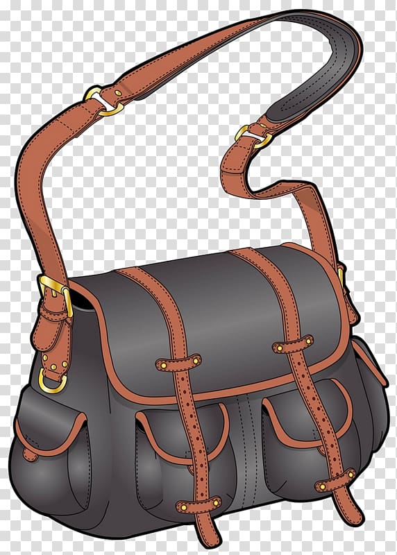 Handbag Leather Backpack, Oblique backpack transparent background PNG clipart