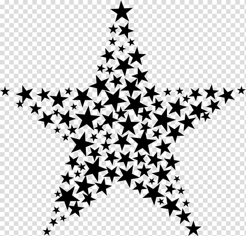 Fractal art Star , star transparent background PNG clipart