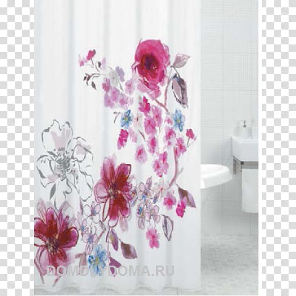 Curtain Bathtub Bathroom Cornice Wildberries, watercolor blooming transparent background PNG clipart
