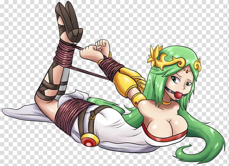 Gag Hogtie bondage Female Palutena, porno transparent background PNG clipart