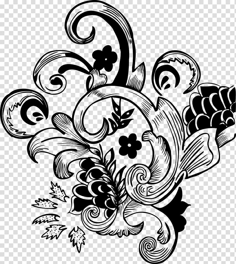 Drawing Adobe FreeHand Flower, Floral transparent background PNG clipart