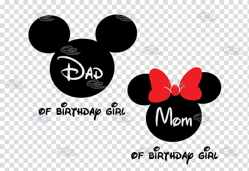 Minnie Mouse Mickey Mouse T-shirt Father Mother, wife birthday transparent background PNG clipart