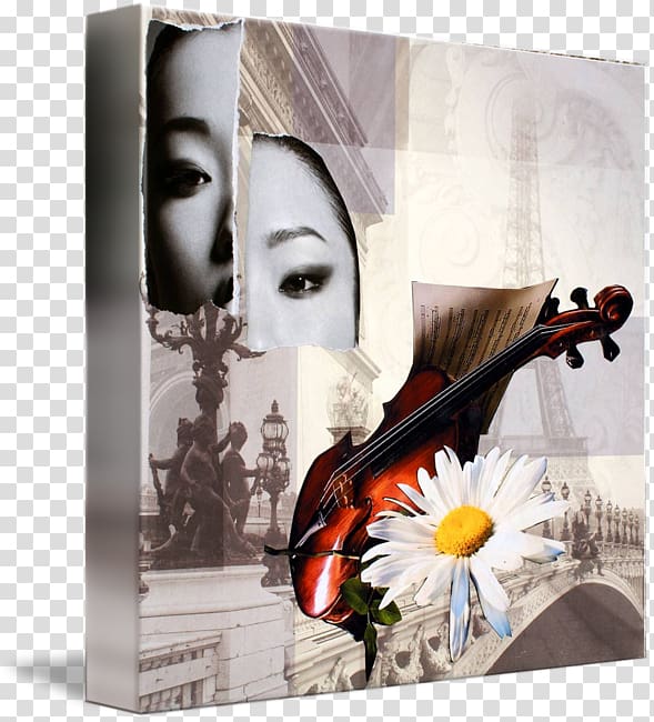 Violin Paper Cello Gallery wrap Pont Alexandre III, violin transparent background PNG clipart