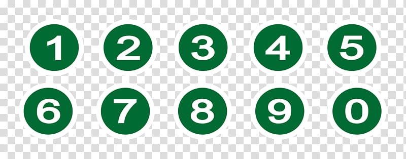 green numbers illustration, Computer Icons Number Circle , NUMBERS transparent background PNG clipart
